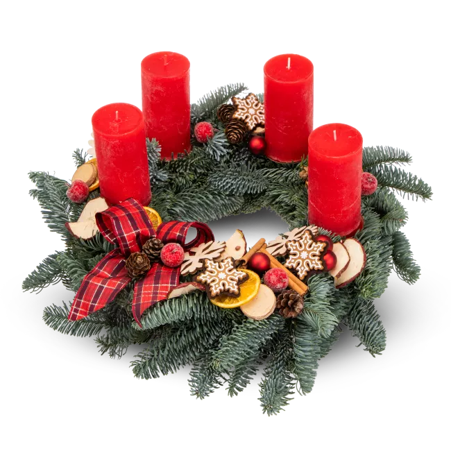 DIY advent wreath kit for home crafting